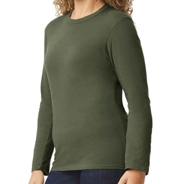 Gildan Unisex Vuxen Softstyle Enfärgad Långärmad T-shirt XL Mil Military Green XL