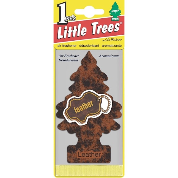 Saxon Automotive Little Trees Traditionell Luftfräschare Läder Brown Leather