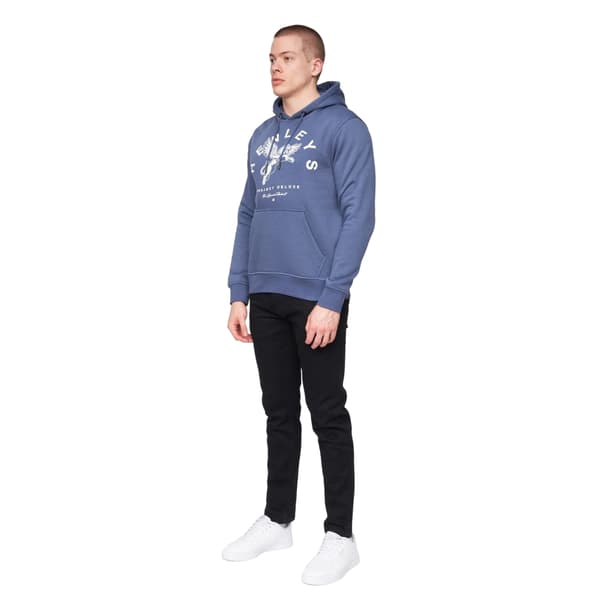 Henleys Colhen Hoodie för män M Deep Blue Deep Blue M
