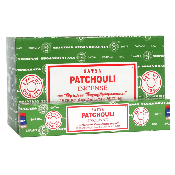 Satya Patchouli rökelsestickor (förpackning med 120) One Size Grön/Whi Green/White One Size