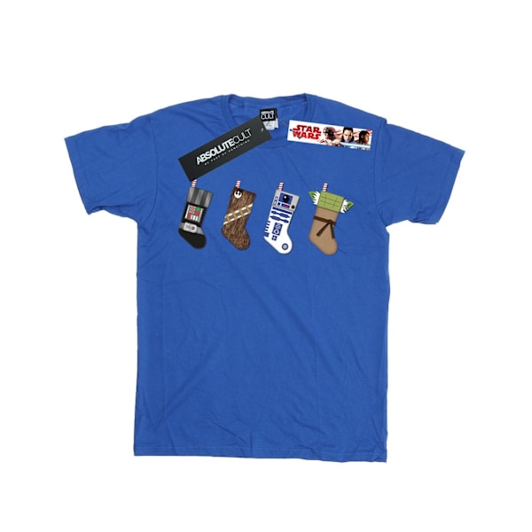 Star Wars Boys Julstrumpor T-shirt 7-8 år Royal Blue Royal Blue 7-8 Years