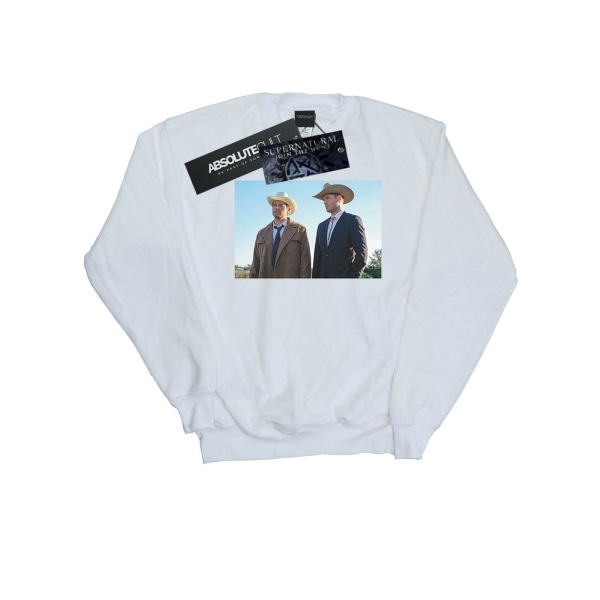 Supernatural Mens Stetson Boys Sweatshirt XL Vit White XL