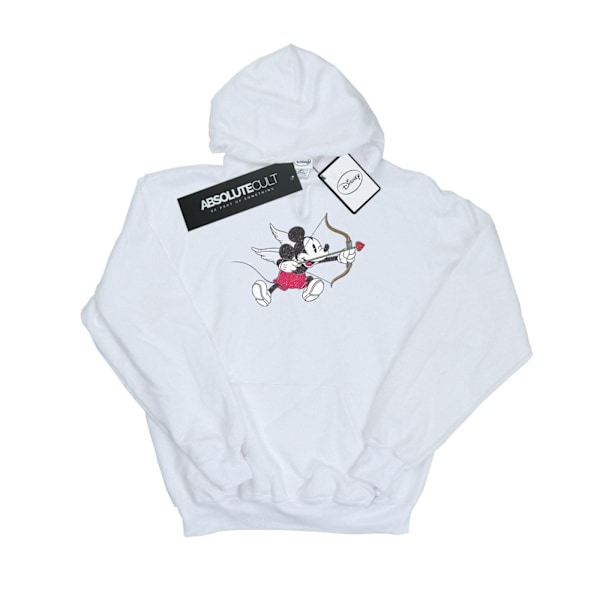Disney Herr Mickey Mouse Love Cherub Hoodie XL Vit White XL