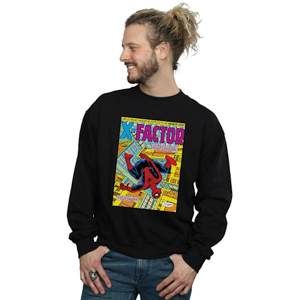 Marvel Herr Spider-Man X Factor Cover Sweatshirt XXL Svart Black XXL