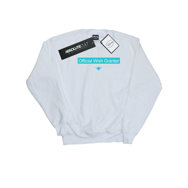 Disney Aladdin officiell Wish Granter sweatshirt för män S vit White S