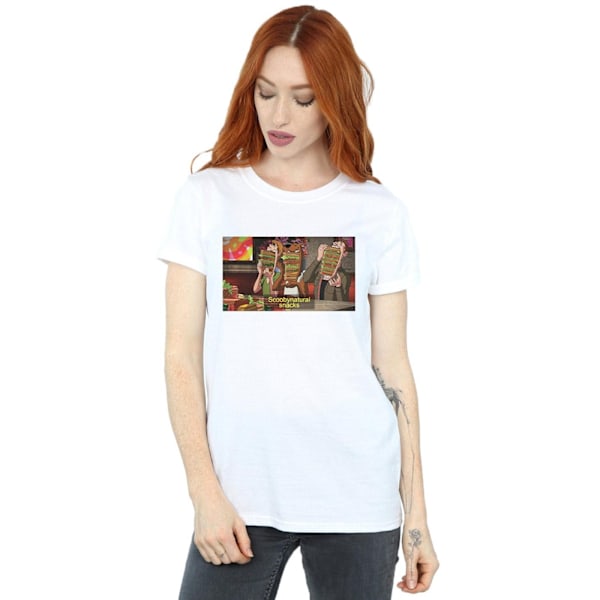 Scoobynatural Dam/Damer Övernaturliga Snacks Bomull Pojkvän White M