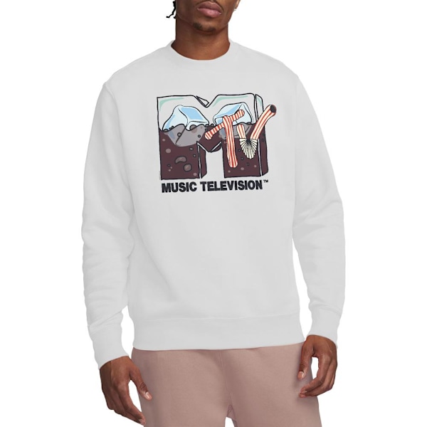 MTV Unisex Vuxen Soda On Ice Sweatshirt XXL Vit White XXL
