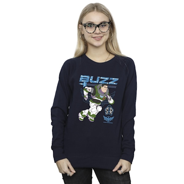 Disney Dam/Kvinnor Lightyear Buzz Run To Action Sweatshirt XL Navy Blue XL