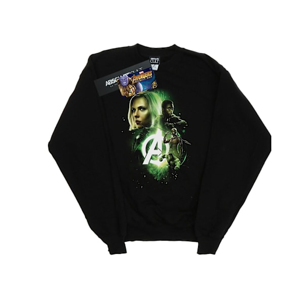 Marvel Herr Avengers Infinity War Widow Panther Team Up Sweatshirt Black L