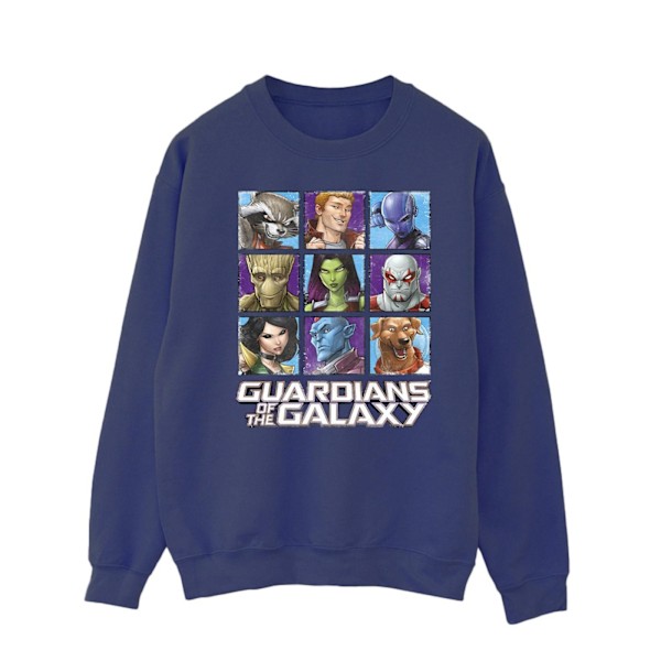 Guardians Of The Galaxy Herr Karaktär Squares Sweatshirt L Marinblå Navy Blue L