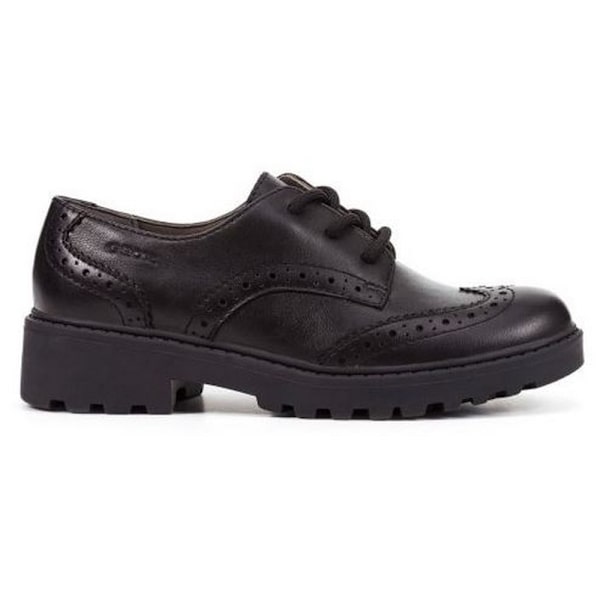 Geox Flickor J Casey G. N Snörskor Skolsko i Läder 1 UK Svart Black 1 UK