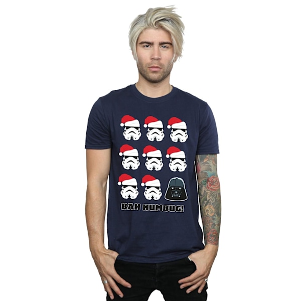 Star Wars Jul Humbug T-shirt XL Marinblå Navy Blue XL