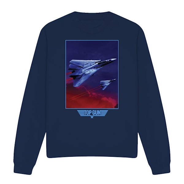 Top Gun Unisex Vuxen Clouds Sweatshirt M Marinblå Navy M