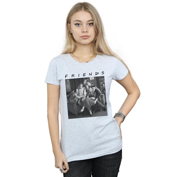 Friends Dam/Dam Black And White Photo Bomull T-Shirt XL S Sports Grey XL