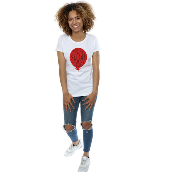It Dam/Damer Pennywise You´ll Float Too Bomull T-Shirt XL W White XL