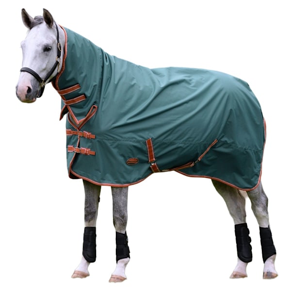 Weatherbeeta Comfitec Tyro Combo Neck Midweight Hästtäcke R Green/Burnt Orange/White 4´ 6