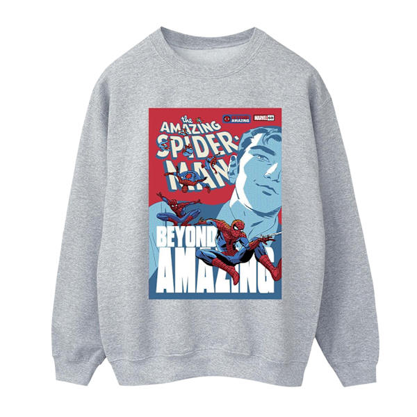 Marvel Womens/Ladies Spider-Man Beyond Amazing Cover Sweatshirt Navy Blue L