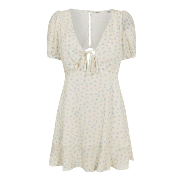 Jack Wills Dam Prickig Miniklänning 8 UK Vit White 8 UK