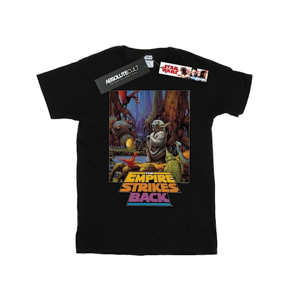 Star Wars Boys Yoda Poster T-Shirt 7-8 år Svart Black 7-8 Years