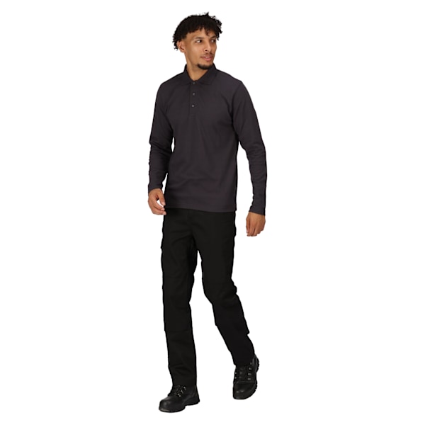 Regatta Professional Långärmad Pikétröja för Män 4XL Seal Grey Seal Grey 4XL