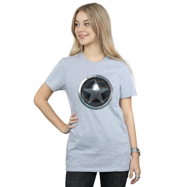 Marvel Womens/Ladies The Falcon And The Winter Soldier Chest St Sports Grey 3XL