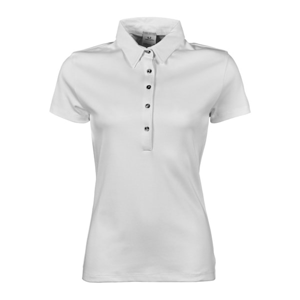 Tee Jays Dam/Dam Pima Kortärmad Bomullspikétröja 2XL White 2XL