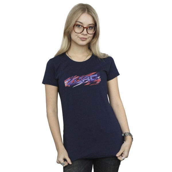 Disney Womens/Ladies Lightyear Zurg grafisk titel Cotton T-Shir Navy Blue L