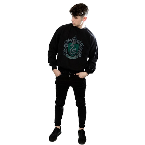 Harry Potter Herr Slytherin Sweatshirt XXL Svart Black XXL