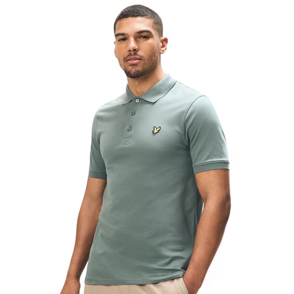 Lyle & Scott Pikétröja för män S Grå Grey S