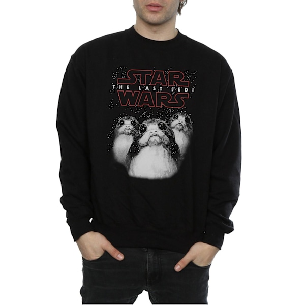 Star Wars Mens The Last Jedi Porgs Sweatshirt M Svart Black M