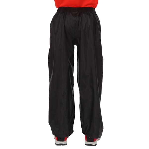 Regatta Great Outdoors Unisex Stormbreak Vattentäta Överbyxor Black 11-12 Years