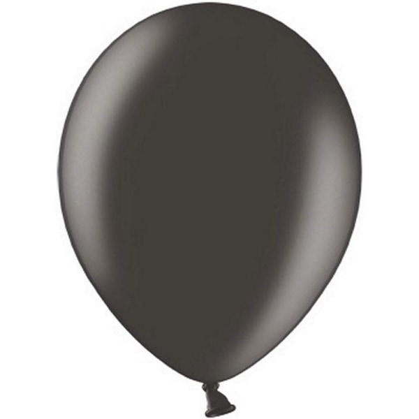 Belbal latex metalliska ballonger (pack med 100) One size svart Black One Size
