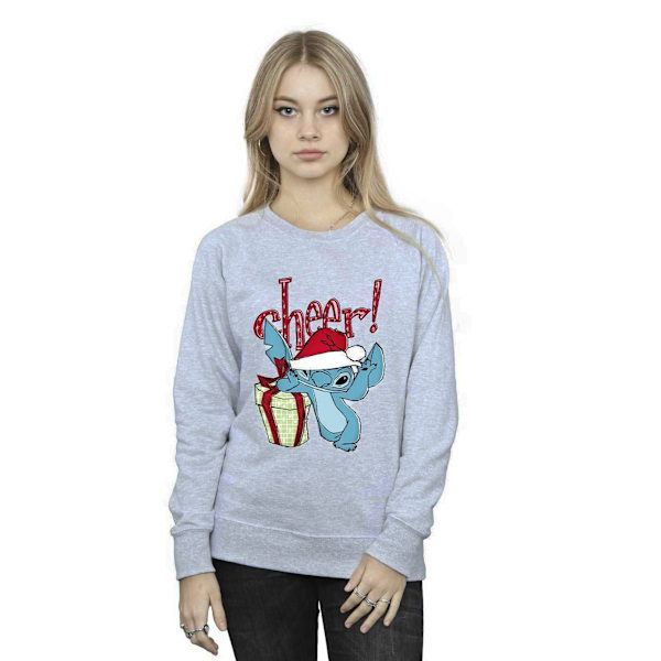 Disney Dam/Kvinnor Lilo & Stitch Hjärtan Sweatshirt L Sports G Sports Grey L