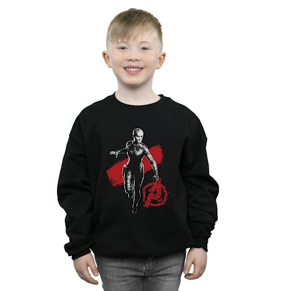 Marvel Boys Avengers Endgame Mono Nebula Sweatshirt 7-8 år B Black 7-8 Years