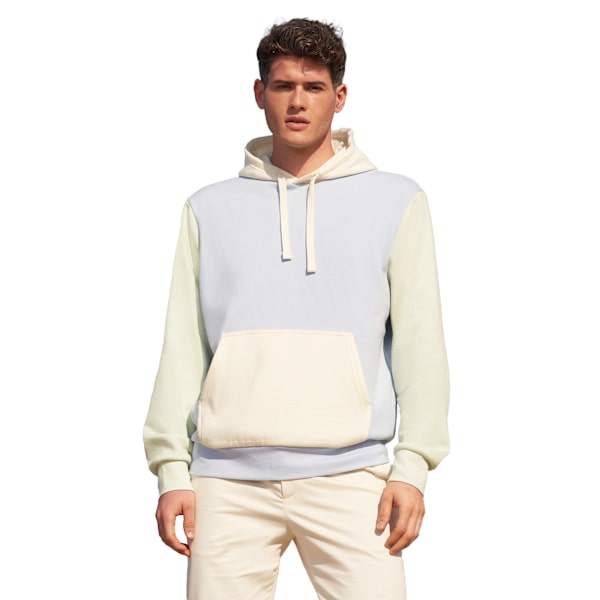 SOLS Unisex Adult Collins Contrast Organic Hoodie M Creamy Blue Creamy Blue M