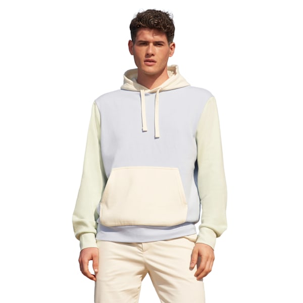 SOLS Unisex Adult Collins Contrast Organic Hoodie S Creamy Blue Creamy Blue S