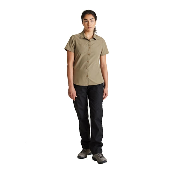 Craghoppers Womens/Ladies Expert Kiwi Kortärmad Skjorta 10 UK Pebble 10 UK