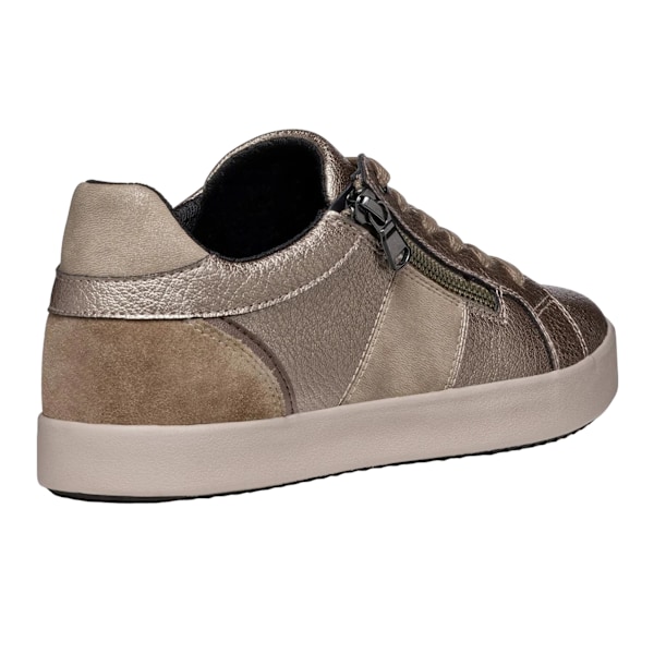 Geox Blomiee Mockaskinn Sneakers för Kvinnor 5 UK Taupe Taupe 5 UK