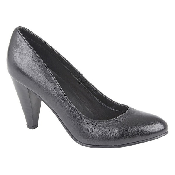 Mod Comfys Dam/Damklack Läder Court Shoes 5 UK Svart Black 5 UK