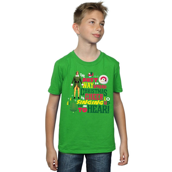 Elf Boys Christmas Cheer T-shirt 5-6 år Irländsk grön Irish Green 5-6 Years