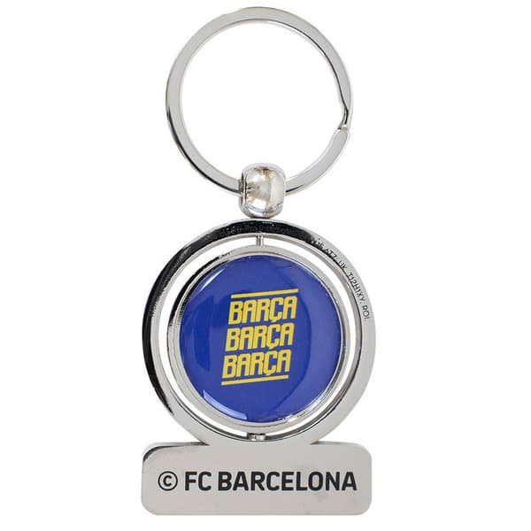 FC Barcelona Spinner Nyckelring En Storlek Blå/Granat Blue/Garnet One Size