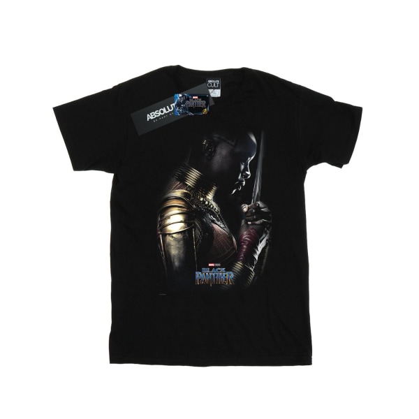 Marvel Girls Black Panther Okoye Poster Bomull T-shirt 7-8 år Black 7-8 Years
