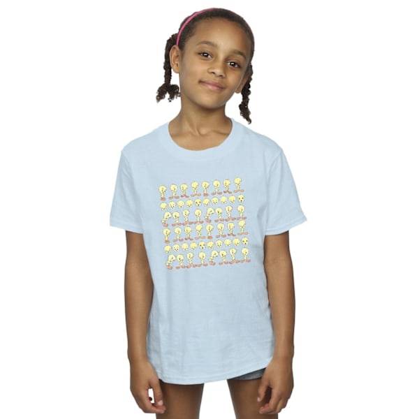 Looney Tunes Girls Tweety Repeat Bomull T-shirt 12-13 År Baby Blue Baby Blue 12-13 Years
