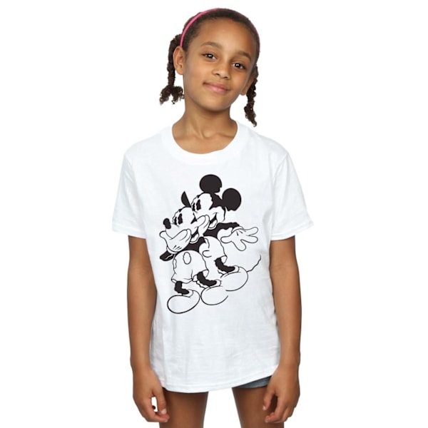Disney Girls Mickey Mouse Shake Bomull T-shirt 3-4 år Vit White 3-4 Years