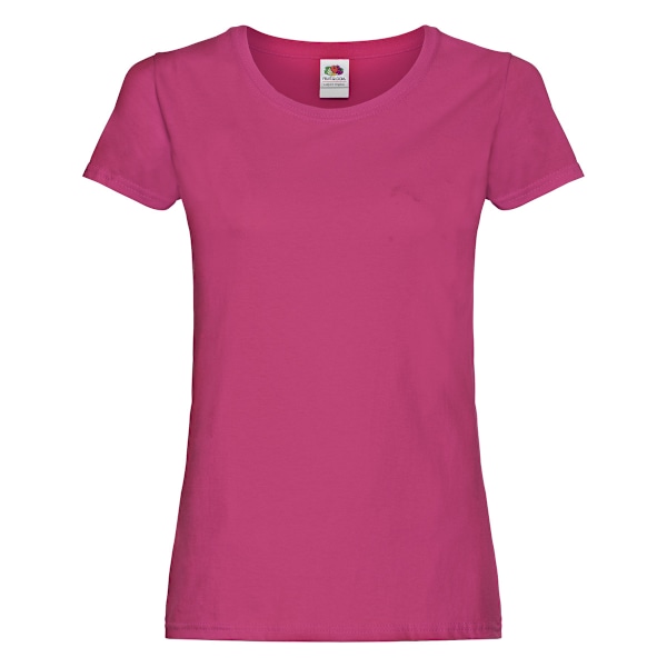 Fruit of the Loom Dam/Kvinnor T-shirt M Fuchsia Fuchsia M