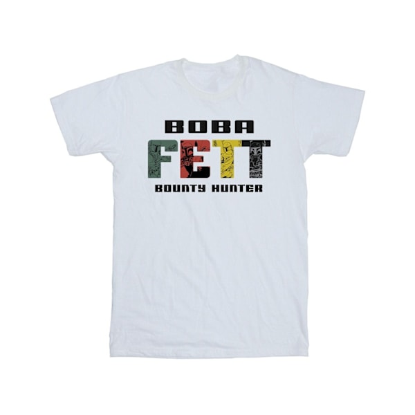 Star Wars Boba Fett Karaktärlogotyp T-shirt XXL Vit White XXL