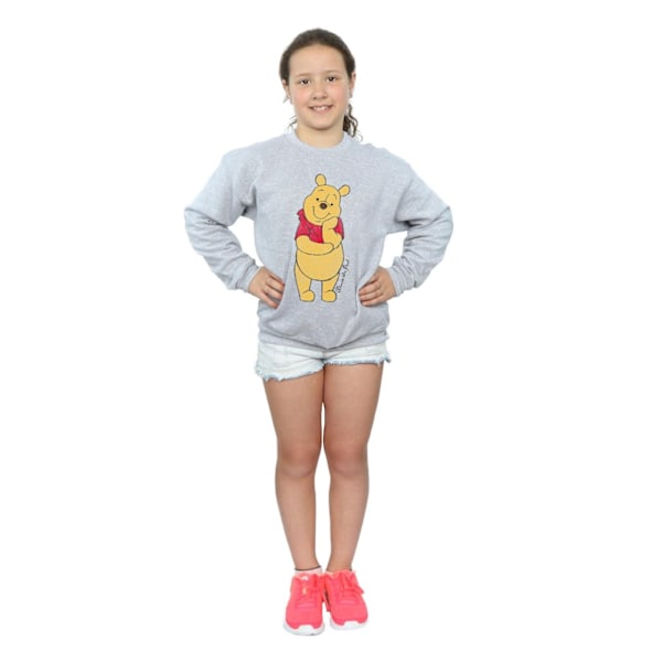 Winnie the Pooh Klassisk Sweatshirt för Flickor 12-13 År Sports Grå Sports Grey 12-13 Years