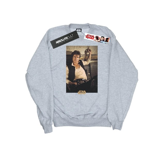 Star Wars Herr Han Solo Mos Eisley Sweatshirt 4XL Sports Grey Sports Grey 4XL