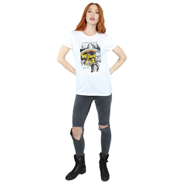 The Wizard Of Oz Dam/Damer Distressed Filmaffisch Bomull B White M
