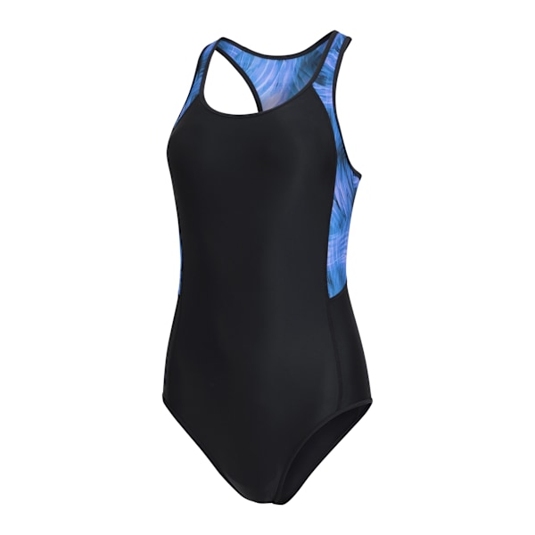 Mountain Warehouse Dam/Damer Ta The Plunge Tryckt En Delad Baddräkt Purple 14 UK